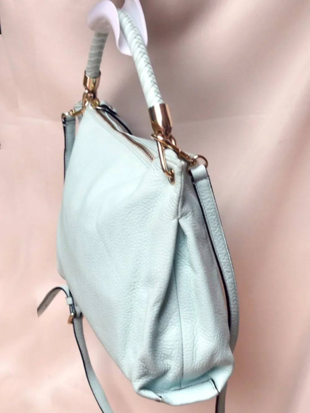 Kate Spade Elliot Place Carmina Pebbled Leather Crossbody Shoulder Bag Mint